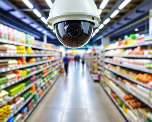 Видеонаблюдение для охраны супермаркетов